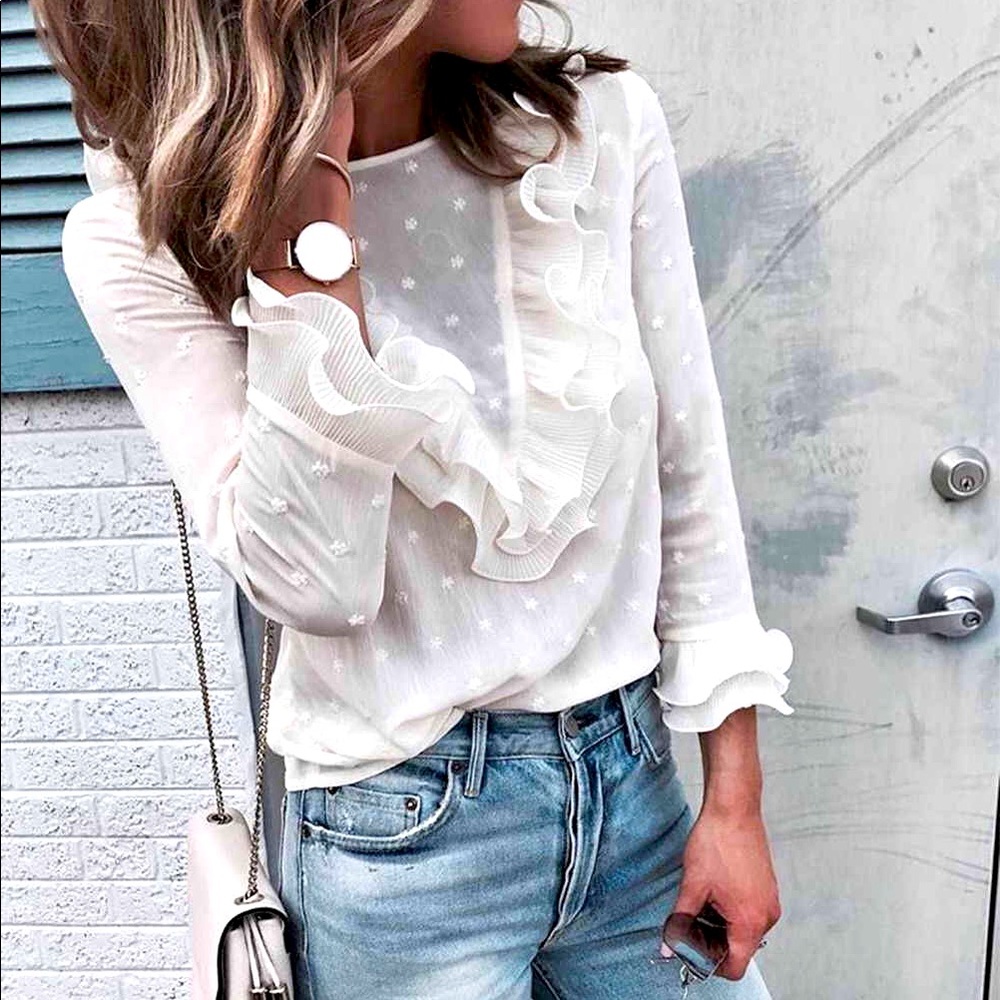 ‼️ SOLD ‼️ Aluna Levi | All the Frills Blouse - Picture 1 of 3